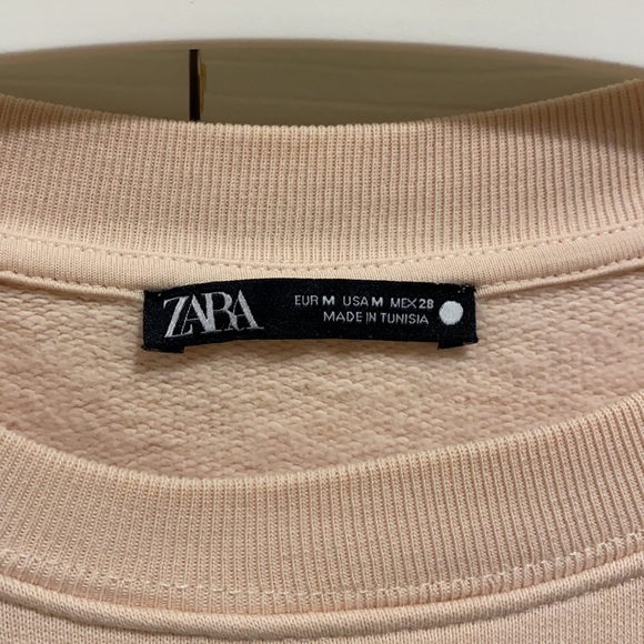 Zara Cropped Oversized Sweatshirt - Picture 2 of 2